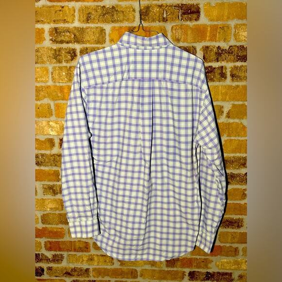 Vineyard vines Lavender purple Plaid Men’s long sleeve button up Shirt sz small - Picture 2 of 12